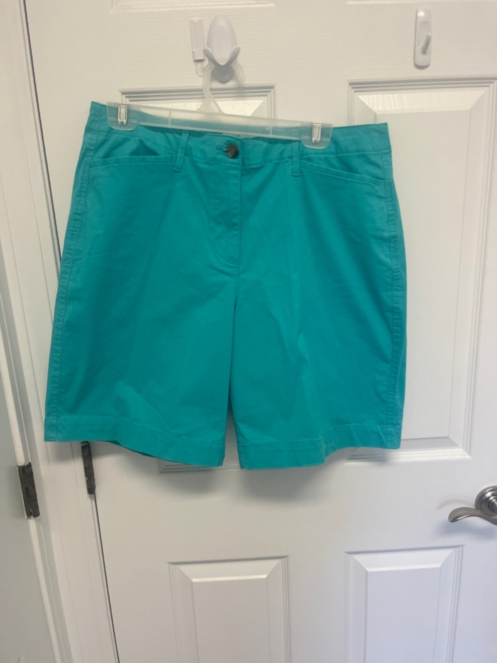 Kim Rogers Teal Bermuda Shorts